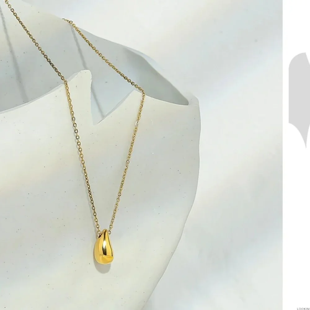 New 18K Gold Plated Waterdrop Necklace